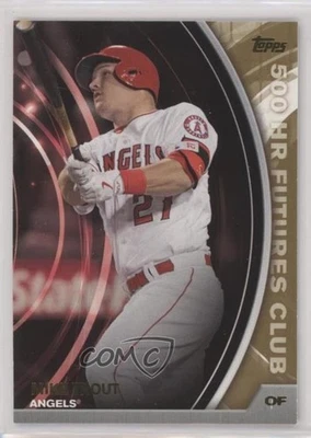 2016 Topps Update Retail 500 HR Futures Club Gold Mike Trout #500-5 - Image 1 of 2
