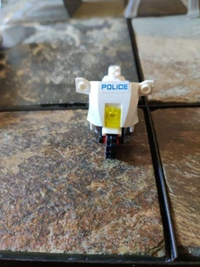 Lego Blanco Policía Motocicleta Bicicleta de Calle para Minifiguras Minifiguras para Montar Coleccionar - Imagen 1 de 5