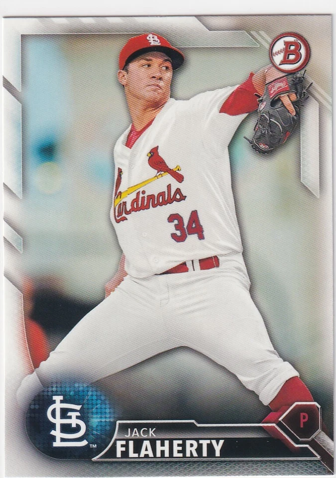 2016 BOWMAN PROSPECTS RC JACK FLAHERTY ST. LOUIS CARDINALS ROOKIE - Z99 - Image 1 of 2