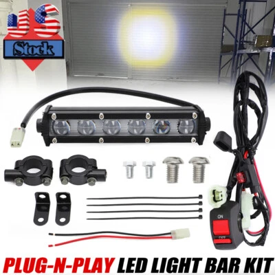 Kit de faros LED e interruptor para Yamaha YZ125 YZ250 YZ450F WR250 WR450F PLUG-N-PLAY Foto 1 de 4