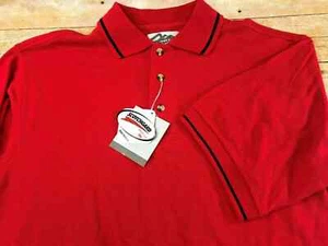 TRI-MOUNTAIN KURZÄRMLIGES GOLF-POLOSHIRT ROT BLAU AKZENT HERREN S ⛳NEU MIT ETIKETT⛳ $ 24,25 - Bild 1 von 8