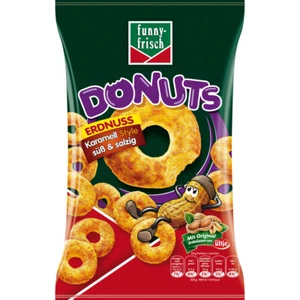 funny frisch Donuts Erdnuss Karamell Style süß und salzig 110g - Bild 1 von 1