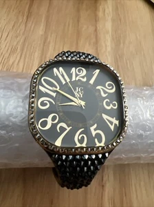 Jimmy Crystal Swarovski Watch WJ621 BLACK - Picture 1 of 15