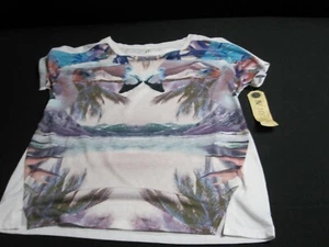 Top para mujer Nevada estampado de flamenco y palma talla XS-7322 NUEVO CON ETIQUETAS - Imagen 1 de 6