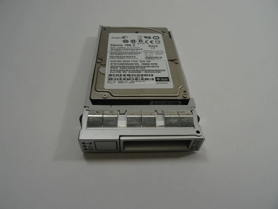 SUN 146GB 10K 3G SAS 2.5 SFF HARD DISK DRIVE W/CADDY 540-7355-02 - Image 1 of 1