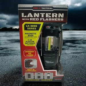 Pro-4 Tactical Lantern Magnetic Base 3AA Battery Ree Flashes Emergency 250 Lumen - Picture 1 of 9