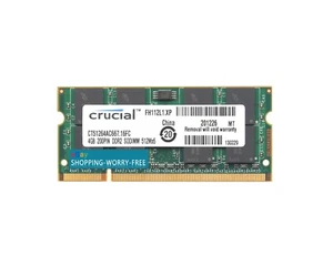 Crucial 1x4GB 800MHz PC2-6400S DDR2 800 SODIMM CT51264AC800 Laptop Memory - Picture 1 of 4
