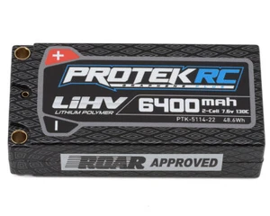 ProTek RC Graphene HV Shorty LiPo Akku 2S 7.6V 6400mAh 130C mit 5mm Stecker ... - Picture 1 of 3