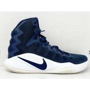 Nike Womens Hyperdunk Hi Top Midnight Navy Blue Basketball Shoes 844391-442 Sz 8 - Picture 1 of 9