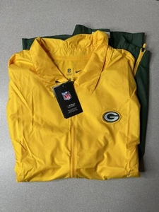Chaqueta ligera de entrenadores Nike NFL Green Bay Packers NKC9 Rodgers para hombre pequeña - Imagen 1 de 6