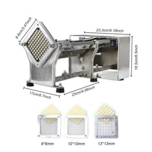 Small Restaurant Home Electric French Fries Finger Potato Chips Cutting Machine - Picture 1 of 5