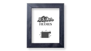 US Art 1" Flat Distressed Dark Grey MDF Wall Decor Picture Poster Frame, CS2 - Picture 1 of 6