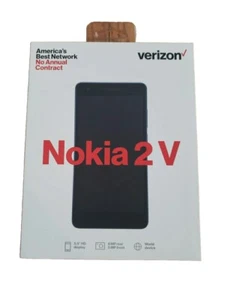 New Sealed Nokia 2 V - 8GB - Blue,Silver (Verizon) (Single Sim) - Picture 1 of 3