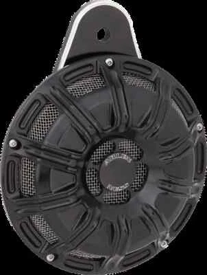 Kit de bocina Arlen Ness Billet calibre 10 negro anodizado Harley Dyna Street Bob 06-17 Foto 1 de 3