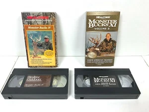 Tested ! Lot 2 Hunting VHS Monster Bucks IV/XI Volume 2 Realtree Whitetail Deer  - Picture 1 of 7