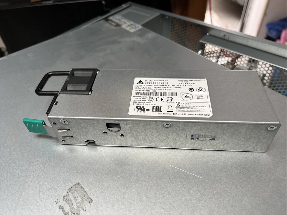 QNAP TS-853U-RP Delta DPS-250AB-81 B  250W switching power supply psu hot plug - Image 1 of 4
