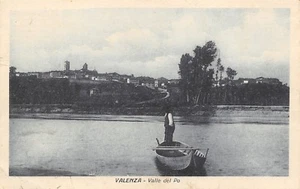 6945) VALENZA (ALESSANDRIA) VALLE DEL PO. ANIMATED. BOAT. TRAVELED IN 1924. - Picture 1 of 2