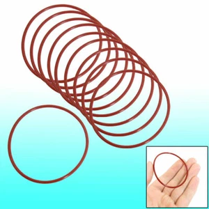 Junta tórica de goma de 58 mm x 2 mm 10 piezas juntas de anillo de sellado rojo✦KD #F21 - Imagen 1 de 4