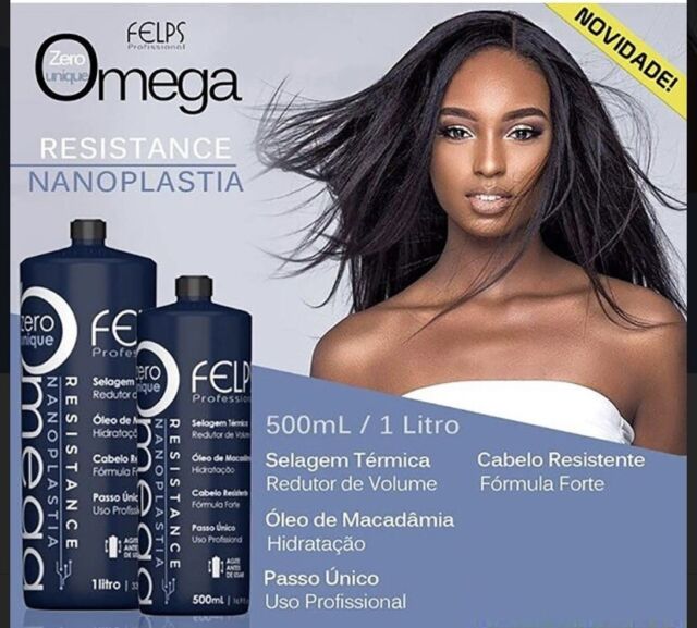 Felps Omega Zero Resistance Nanoplastia Brazilian Keratin Treatment 1L 34fl  oz