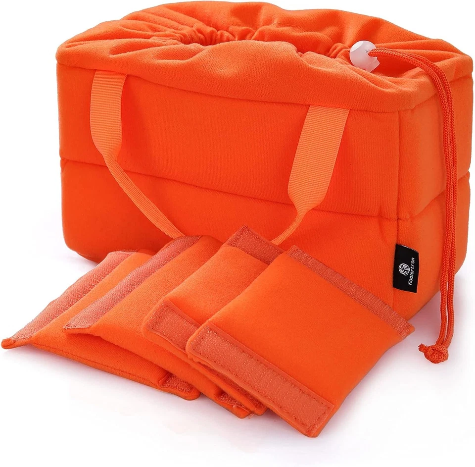 Koolertron Shockproof Camera Photo Bag for SLR TLR Orange with Straps  - Image 1 of 4