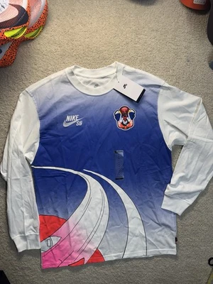 Camiseta de skate Nike SB Olympics L/S Agnostic Federation blanca para hombre talla S Foto 1 de 4