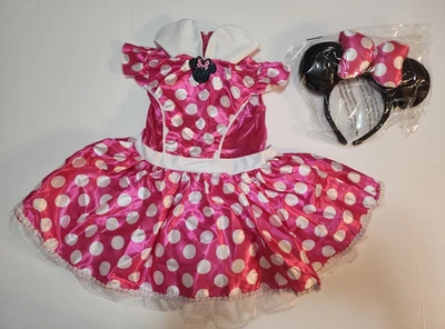 Minnie Mouse ребенка ясельного возраста 2T дух костюм платье обруч для волос новый без упаковки - Изображение 1 из 4