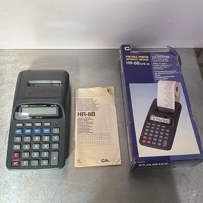 Casio HR-8B GYB Printing Calculator 10-Digit working - Image 1 of 4