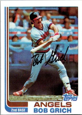 Bob Grich 1982 Topps #284 California Angels - Image 1 of 2