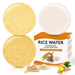 Rice Water Shampoo Bars and Conditioner Set for Hair Growth Nature Organic Ging - Picture 1 of 11