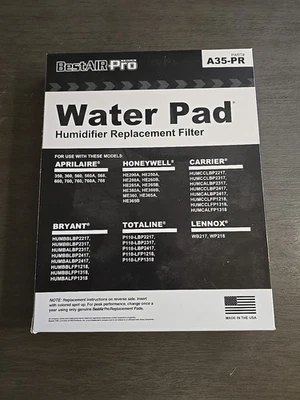 (CANTIDAD 1) Almohadilla de filtro humidificador BestAir Pro House A35-PR para Aprilaire, Honeywell Foto 1 de 4