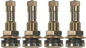 Dill VS-902CR 1-1/4" Nickle Plated Brass Bolt In Valve Stem .453/.625 Pack of 4 - Picture 1 of 2