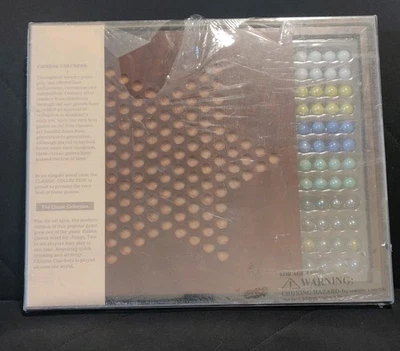 2001 Chinese Checkers The Classic Collection Cherry Wood Box Cardinal New - Image 1 of 4