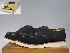 Red Wing 9893 Oxford 8.5D SHIPS Special Order Black Suede Rare Japan New - Bild 1 von 9