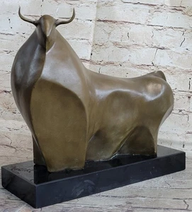 Arte Moderno Abstracto Toro Bronce Estatuilla BOTERO Estatua Escultura Estatuilla Figura - Imagen 1 de 10