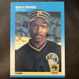 1987 Fleer #604 Barry Bonds RC Rookie Card Great Condition