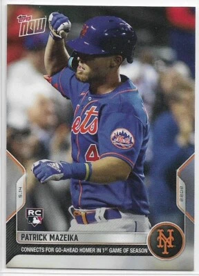 2022 Topps Now Patrick Mazeika Rookie #179 IN HAND Go-Ahead HR in First Game 741 - Image 1 of 2