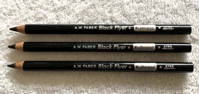 3 RARO A.W. Lápis de desenho profissional FABER CASTELL 2792 BLACK FLYER Alemanha - Imagem 1 de 4