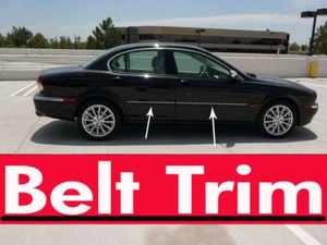 For Jaguar X-TYPE Xtype CHROME SIDE BELT TRIM DOOR MOLDING 2002-2007/ 2008 2009 - Picture 1 of 1