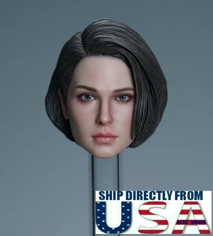 SUPER DUCK 1/6 Resident Evil Jill Valentine Head For 12" PHICEN HotToys Figure Cover
