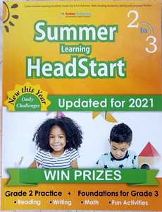 Lumos Summer Learning HeadStart Grade 2 to 3 Math Reading + Etc UPDATED for 2021 - Picture 1 of 12
