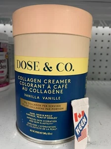 Dose & Co Vanilla Collagen Creamer 340g (12OZ), Exp26AL - Picture 1 of 15