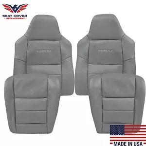 2003 2004 2005 2006 2007 Ford F250 F350 Lariat XLT Replacement Seat Covers Gray - Foto 1 di 17