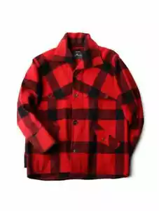Hirsch Weis 30er Jahre Vintage Macinaw Mantel Wolle Jacke Block kariert Herren Oberbekleidung - Bild 1 von 6