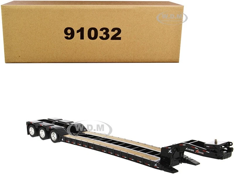 1/50 XL 120 Low Profile HDG Lowboy Trailer With 2 Boosters Diecast Masters 91032