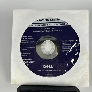 New Dell Windows Vista Business 32Bit SP1 Reinstallation CD 0J229H (No Key) - Picture 1 of 1