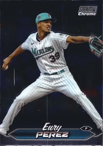 2024 Topps Stadium Club Chrome - #139 Eury Perez - Picture 1 of 3