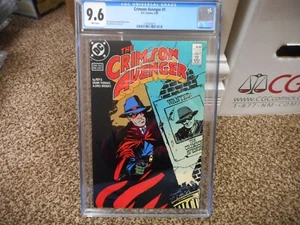 Crimson Avenger 1 cgc 9.6 DC 1988 Detective Superhero WHITE pgs NM MINT Brooks - Picture 1 of 5