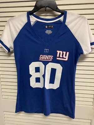 ROPA OFICIAL DEL EQUIPO DE LA NFL PARA MUJER GIGANTES DE NUEVA YORK Victor Cruz TALLA L Foto 1 de 3