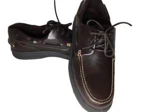 Hush Puppies Men's Dark Brown Leather Walking shoes Men Sz 14M H104313 - Picture 1 of 4