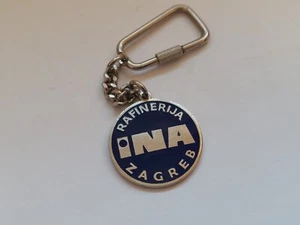 Schlüsselanhänger INA Zagreb Hrvatska Kroatien Jugoslawien Kraftstoff Raffinerie Vintage - Bild 1 von 3